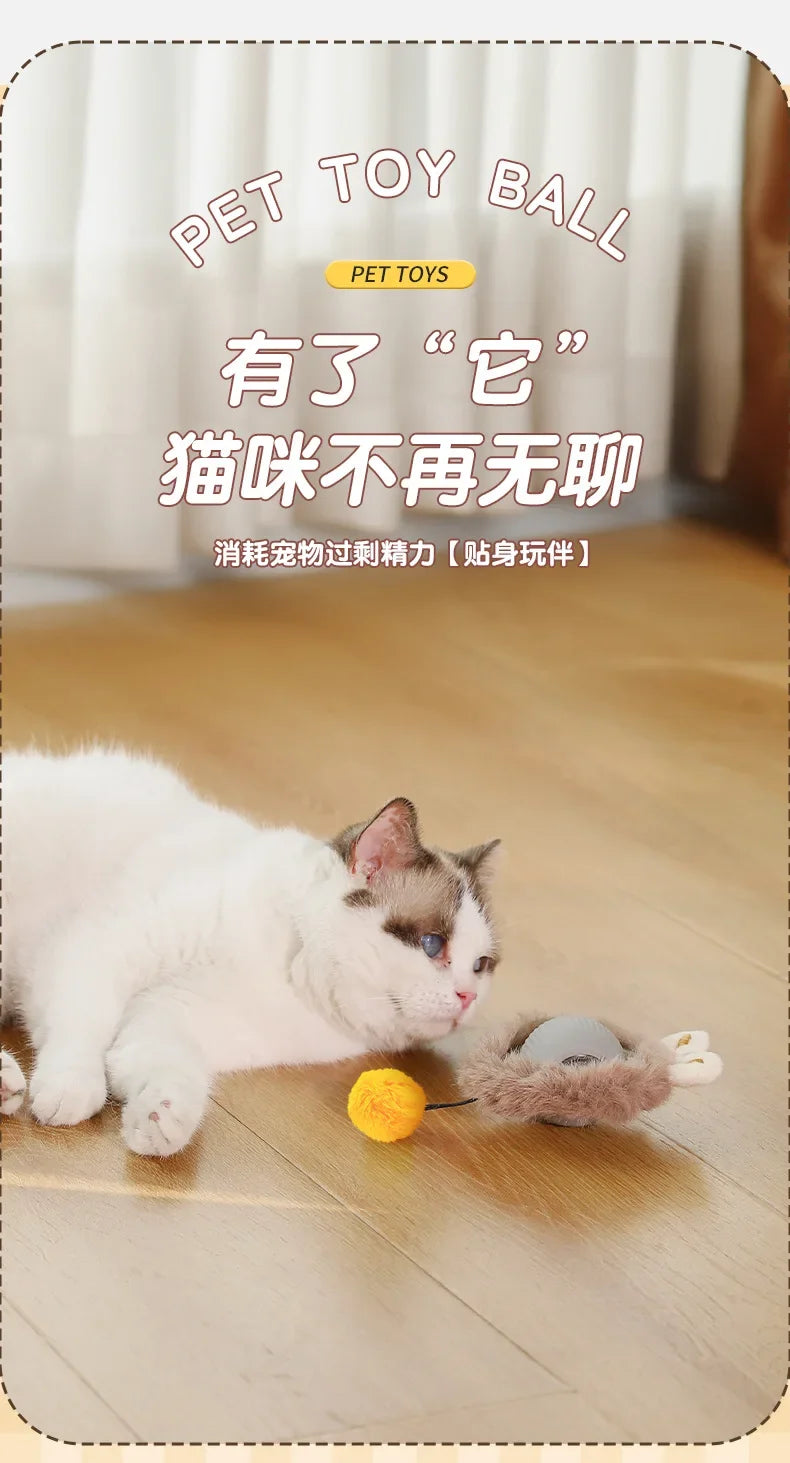 Interactive Cat Toy Ball – Automatic Smart Rolling Ball for Indoor Cats