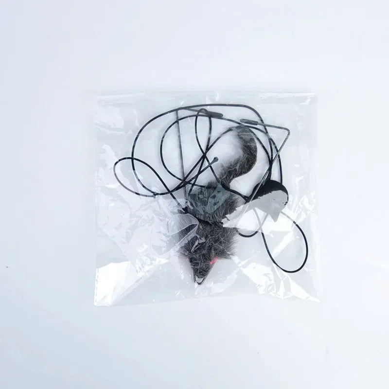 Hanging Retractable Mouse Toy for Cats – Door Frame Interactive Play
