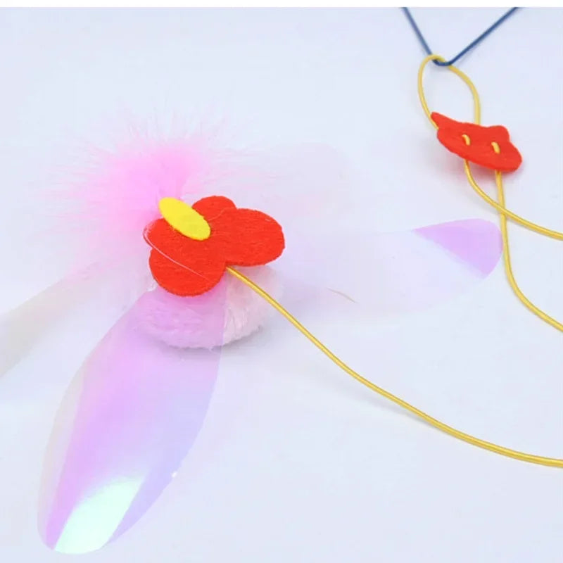 Hanging Retractable Mouse Toy for Cats – Door Frame Interactive Play