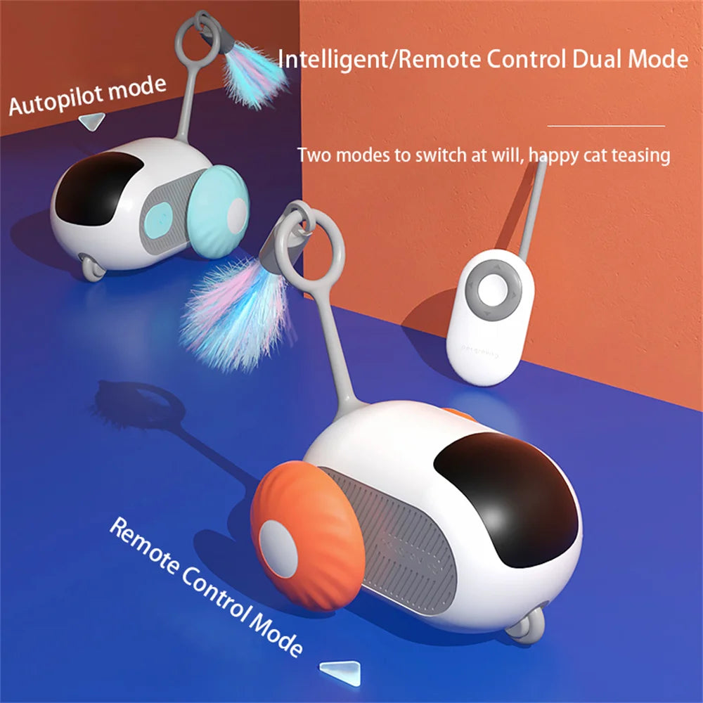 Smart Remote Control Cat Toy Car – Self-Moving Interactive Electric Pet Toy