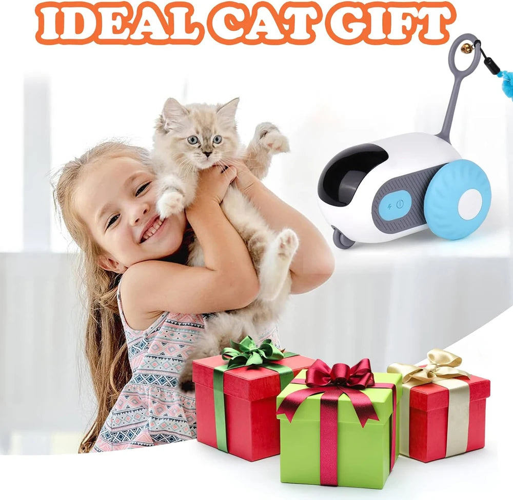 Smart Cat Toy Car – Dual Mode Automatic & Remote Control Interactive Toy