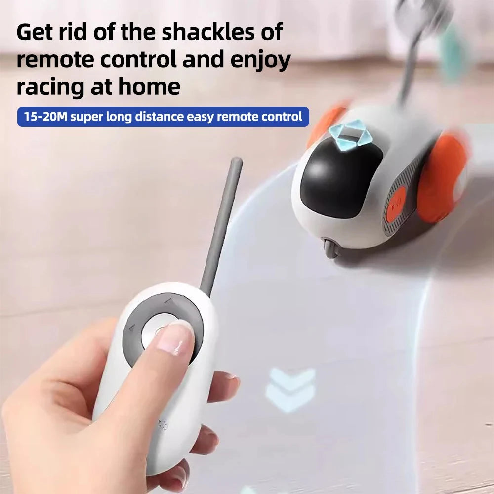 Smart Cat Toy Car – Dual Mode Automatic & Remote Control Interactive Toy