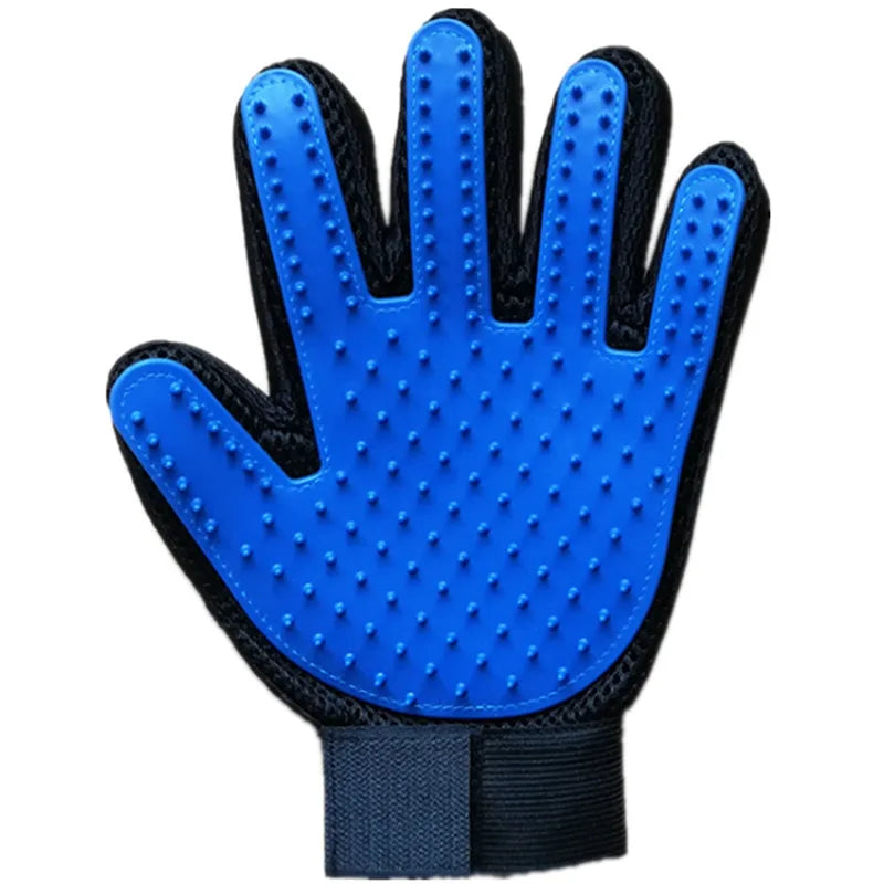 Pet Grooming Glove – Cat & Dog Hair Remover, Massager & Deshedding Brush