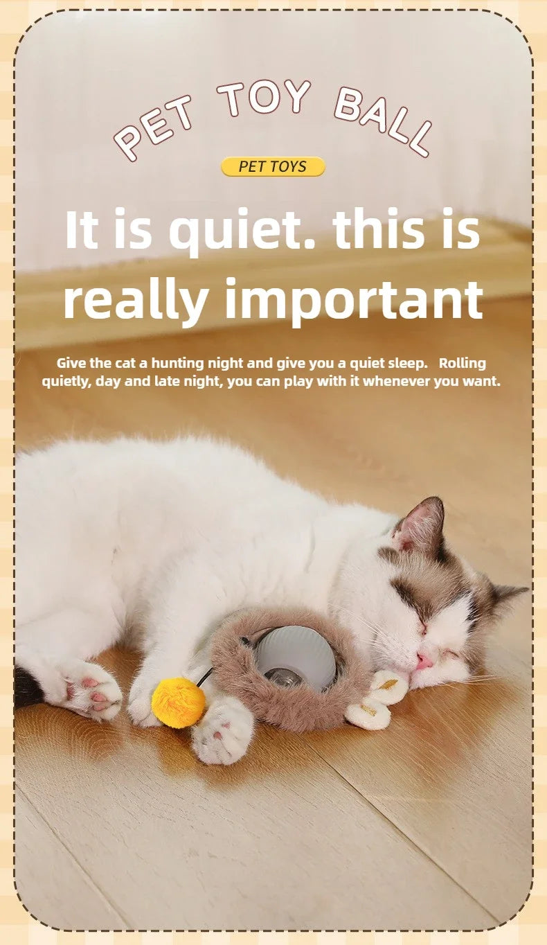 Interactive Cat Toy Ball – Automatic Smart Rolling Ball for Indoor Cats