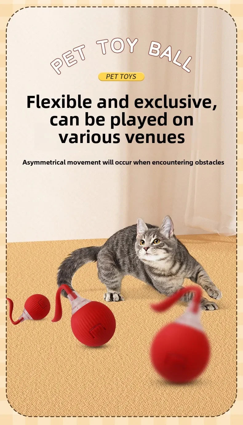 Interactive Cat Toy Ball – Automatic Smart Rolling Ball for Indoor Cats