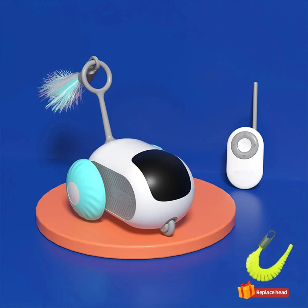 Smart Cat Toy Car – Dual Mode Automatic & Remote Control Interactive Toy