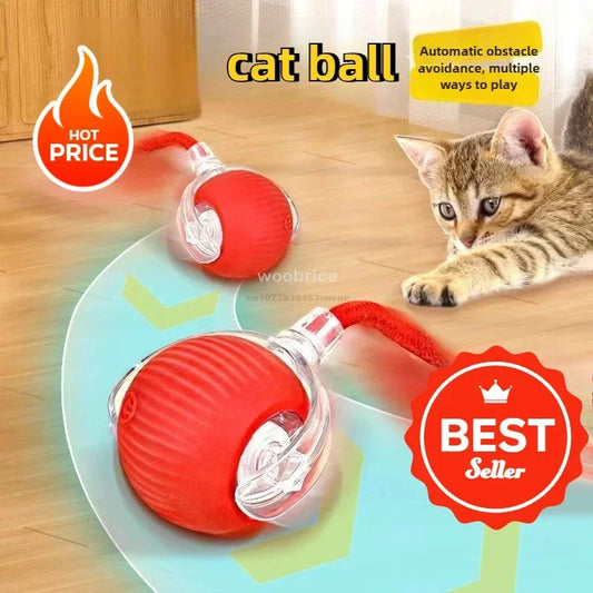 Interactive Cat Toy Ball – Automatic Smart Rolling Ball for Indoor Cats