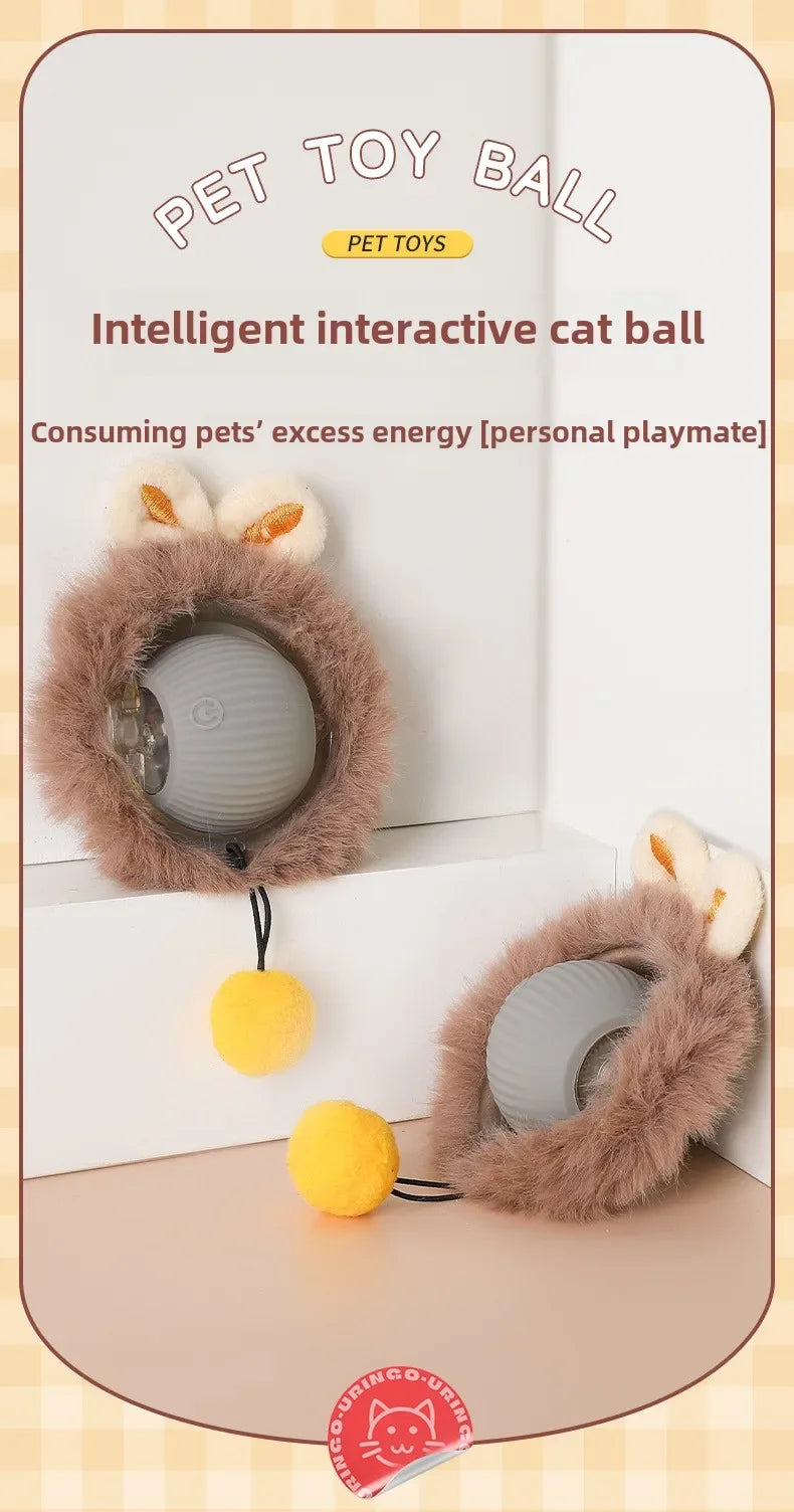 Interactive Cat Toy Ball – Automatic Smart Rolling Ball for Indoor Cats