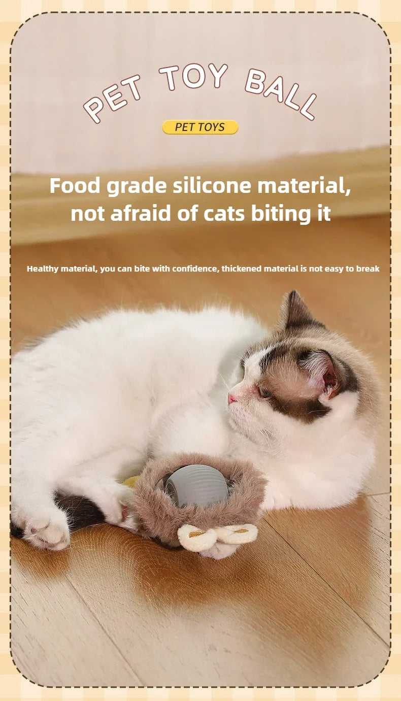 Interactive Cat Toy Ball – Automatic Smart Rolling Ball for Indoor Cats