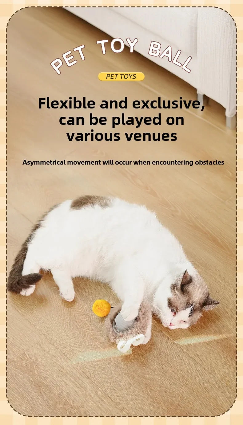 Interactive Cat Toy Ball – Automatic Smart Rolling Ball for Indoor Cats