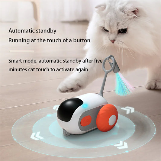 Smart Remote Control Cat Toy Car – Self-Moving Interactive Electric Pet Toy