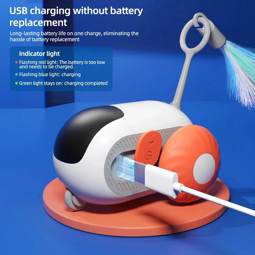 Smart Cat Toy Car – Dual Mode Automatic & Remote Control Interactive Toy