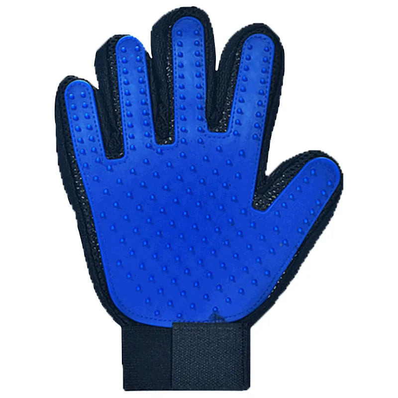 Pet Grooming Glove – Cat & Dog Hair Remover, Massager & Deshedding Brush