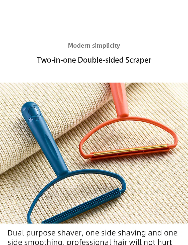 Portable Lint Remover – Double-Sided Fabric Shaver & Pet Hair Cleaner