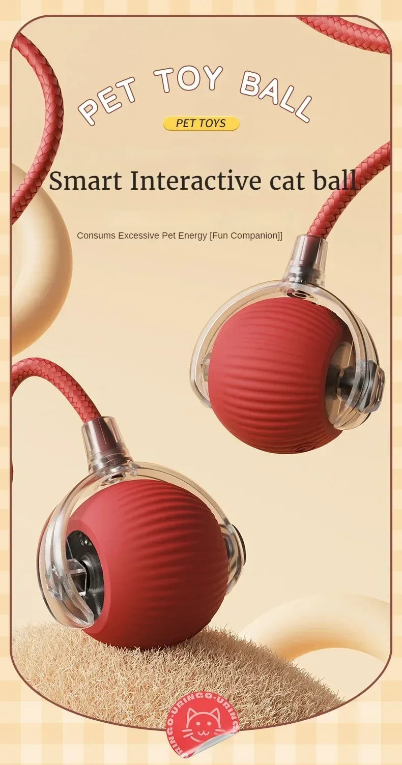 Interactive Cat Toy Ball – Automatic Smart Rolling Ball for Indoor Cats