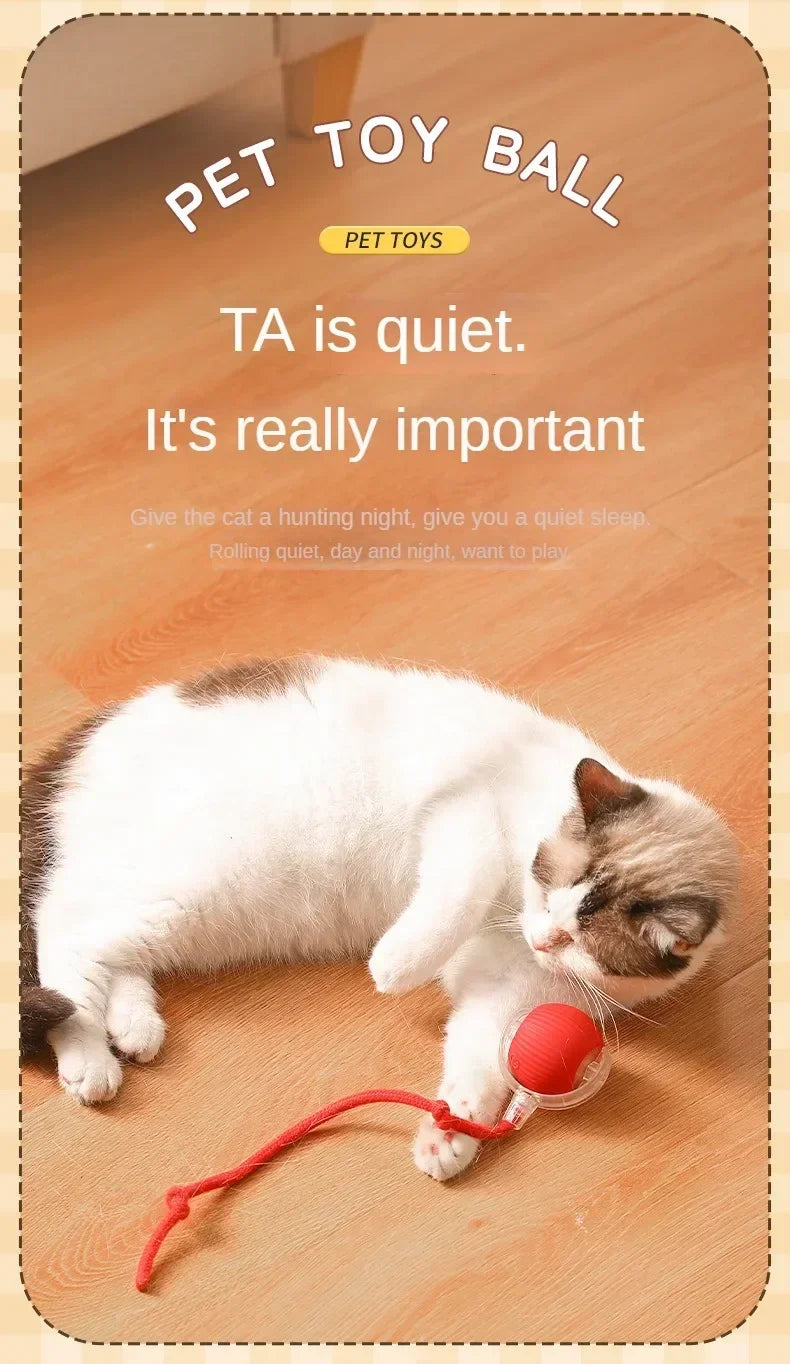 Interactive Cat Toy Ball – Automatic Smart Rolling Ball for Indoor Cats