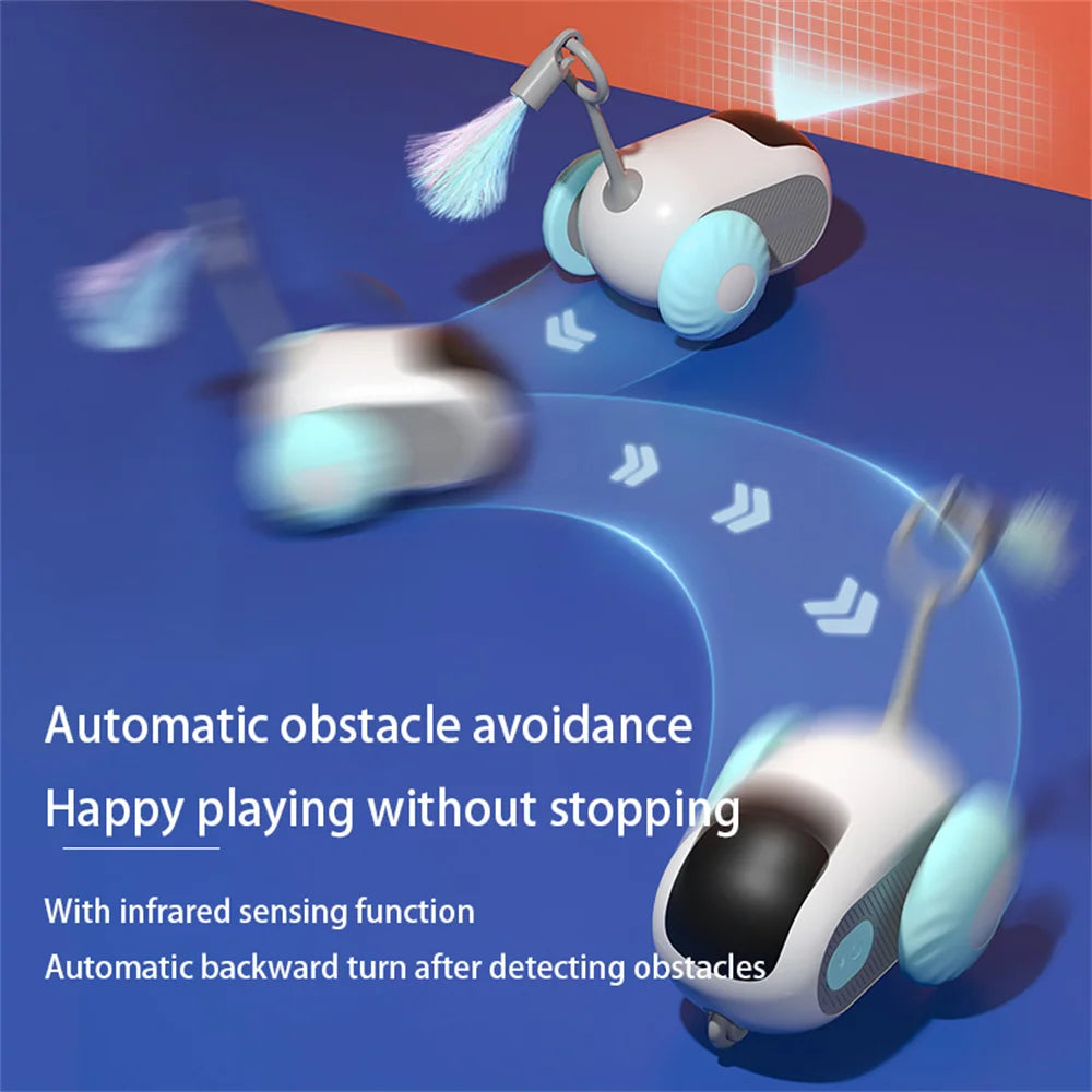 Smart Remote Control Cat Toy Car – Self-Moving Interactive Electric Pet Toy
