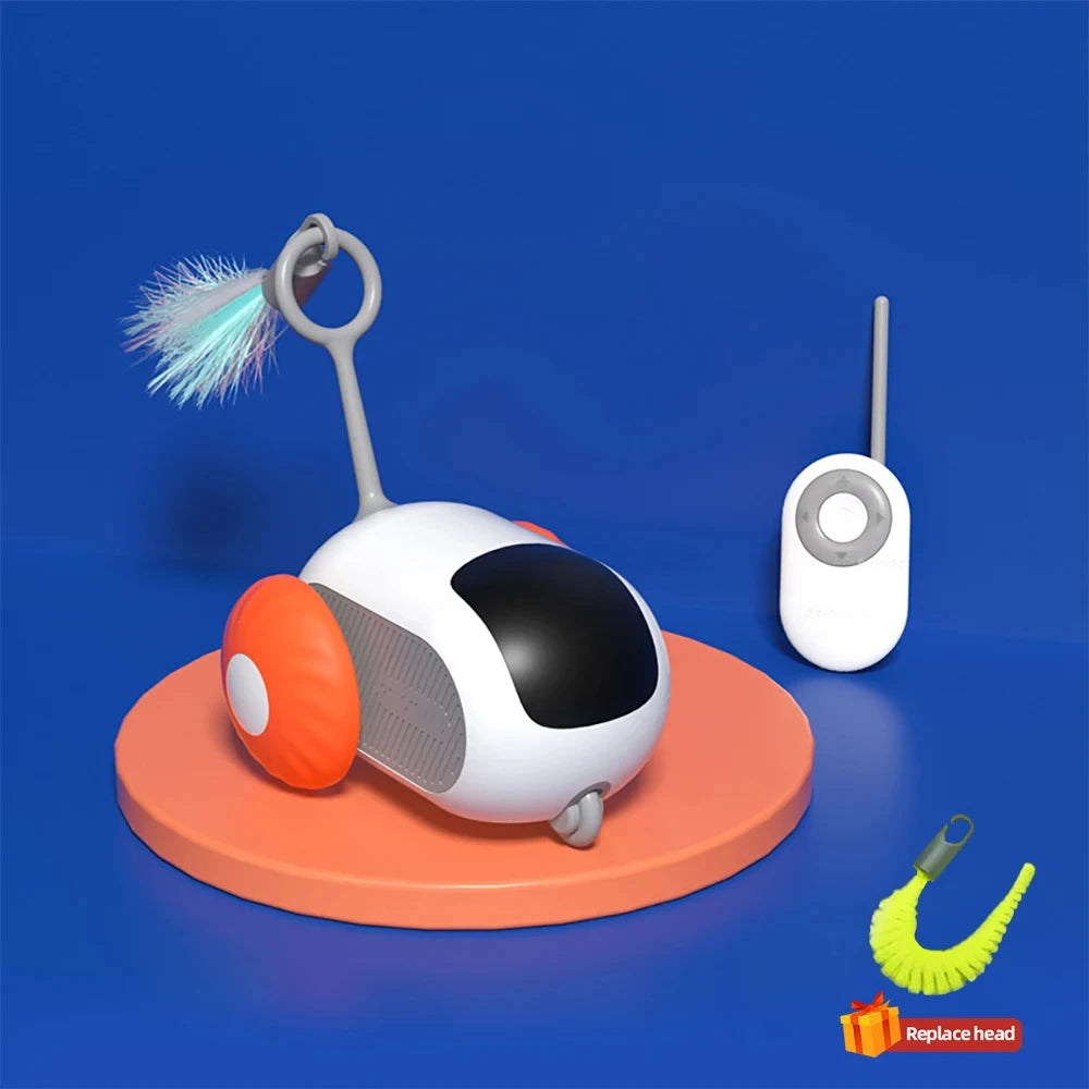 Smart Cat Toy Car – Dual Mode Automatic & Remote Control Interactive Toy