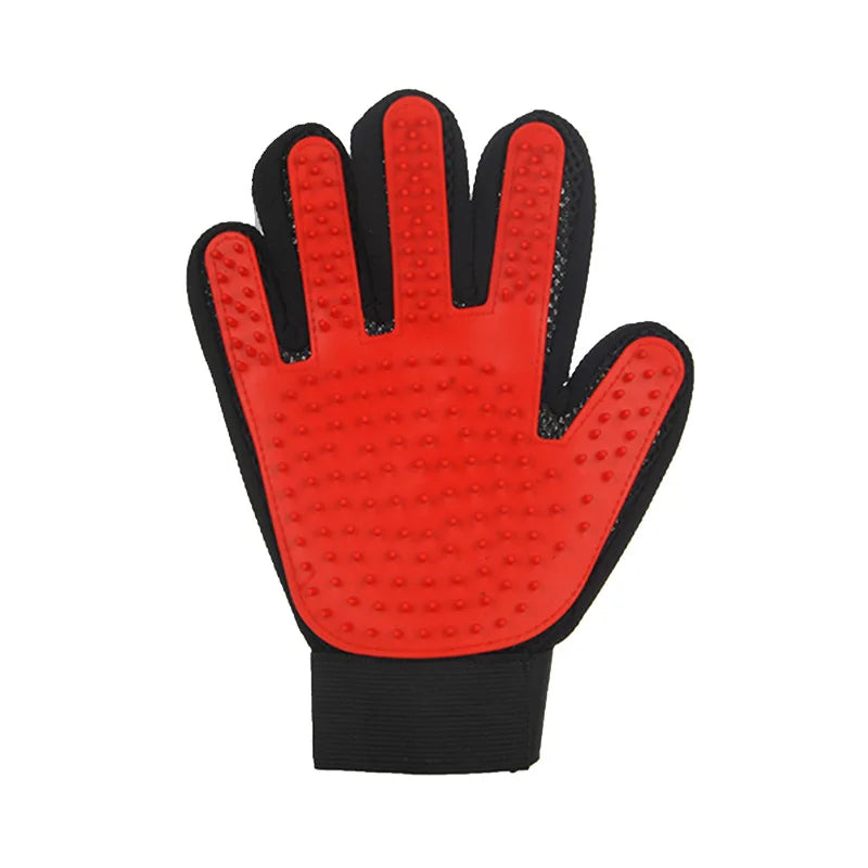 Pet Grooming Glove – Cat & Dog Hair Remover, Massager & Deshedding Brush