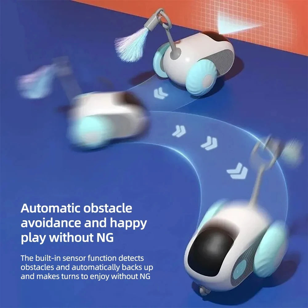 Smart Cat Toy Car – Dual Mode Automatic & Remote Control Interactive Toy