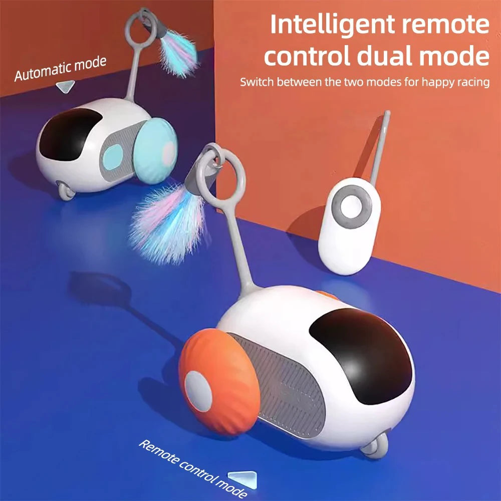 Smart Cat Toy Car – Dual Mode Automatic & Remote Control Interactive Toy