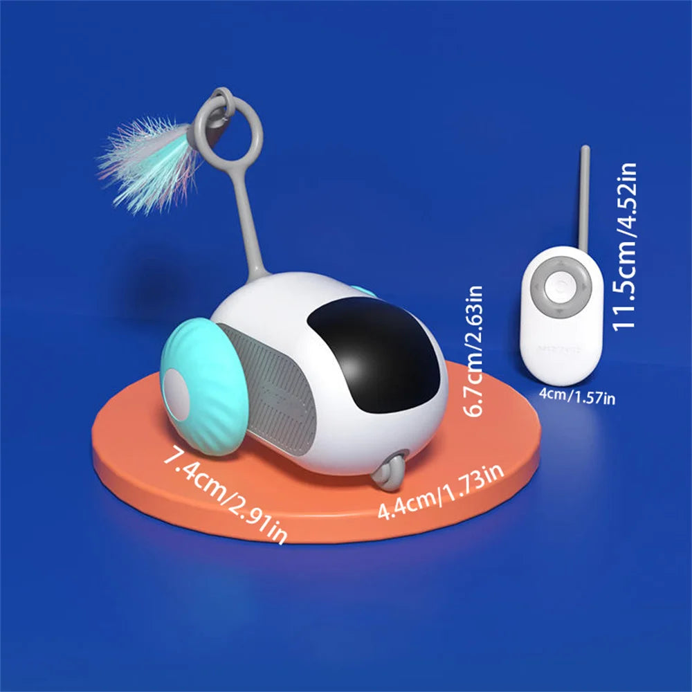 Smart Remote Control Cat Toy Car – Self-Moving Interactive Electric Pet Toy