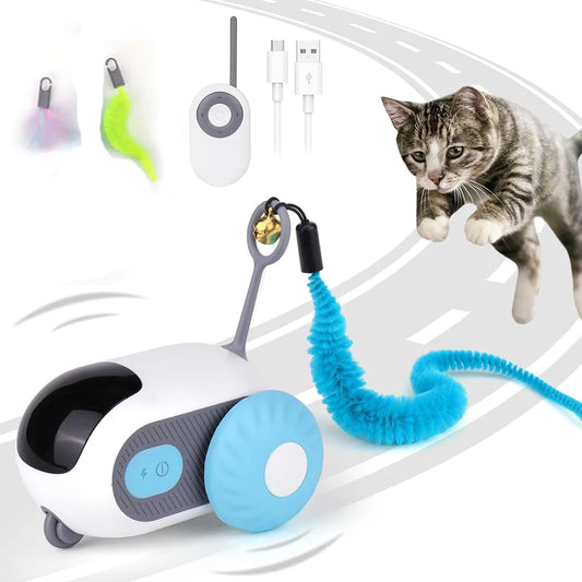 Smart Cat Toy Car – Dual Mode Automatic & Remote Control Interactive Toy
